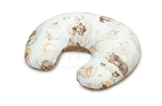 PILLOW FOR FEEDING VELVET DREAM BEIGE