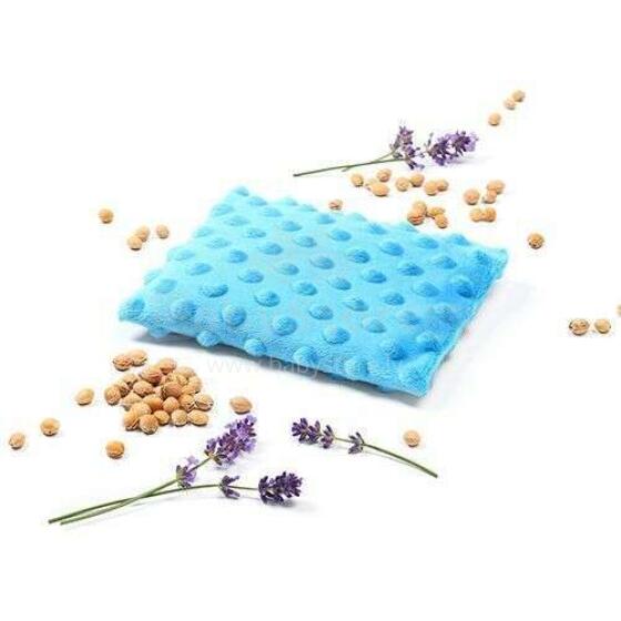 796/03 HOT WATER BOTTLE WITH CHERRY SEEDS BLUE