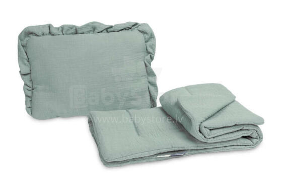 MUSLIN PUSHCHAIR SET - KHAKI