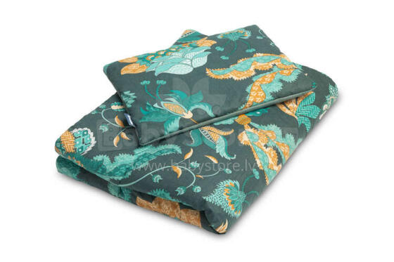 VELVET COT SET PARADISE EMERALD