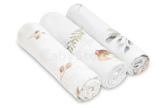 Muslin diaper 3-pack – WHITE