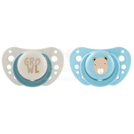 171521 PF AIR SILICONE pacifier 2-6M 2PCS BLUE