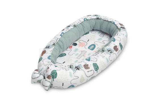 BABY NEST MUSLIN - EMERALD HEDGEHOG