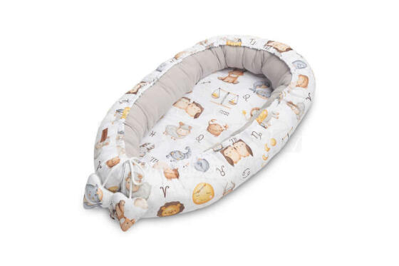 BABY NEST MUSLIN - ZODIAC GREY