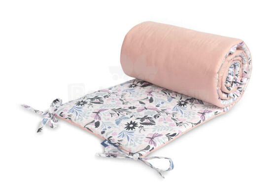 COTTON COT BUMPER PINK BUTTERFLIES