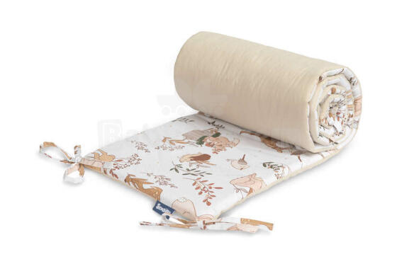 COTTON COT BUMPER THE WOLF AND FRIENDS BEIGE
