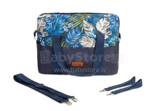 ECO LEATHER stroller BAG BLUE PARROTS 