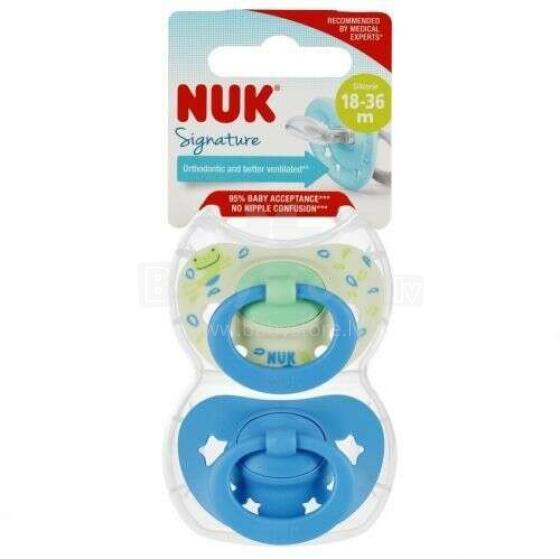 0054 SIGNATURE SILICONE pacifier 18-36 2PCS/BOX 540797, 739679