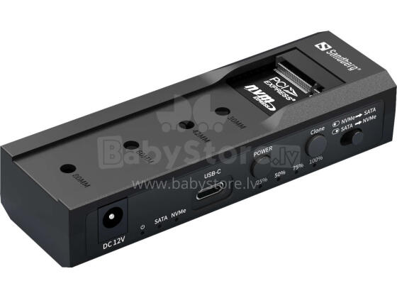 Sandberg 136-49 USB 3.2 Cloner & Dock for M2 + NVMe + SATA