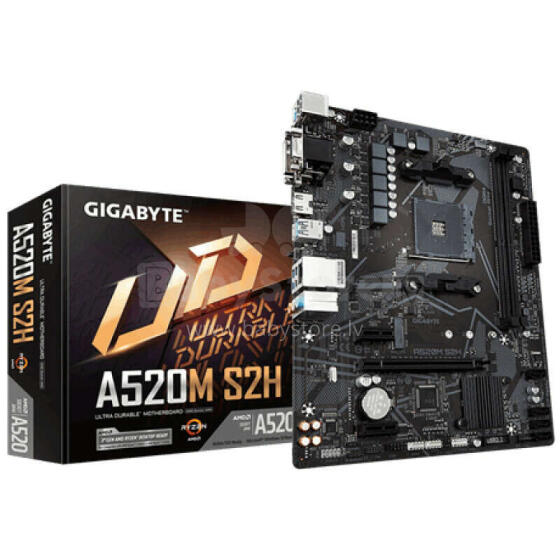 Mātesplate Gigabyte A520M S2H Socket AM4 micro ATX