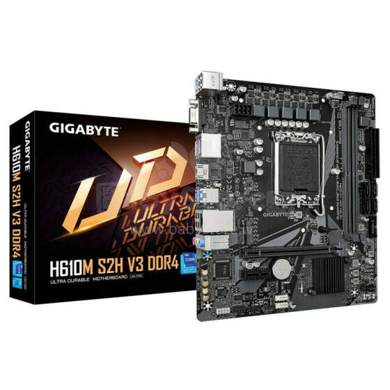 Mātesplate H610M S2H V3 DDR4 s1700 2DDR4 DP/HDMI M.2 mATX