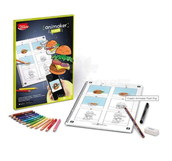Ikonka Art.KX3553 Animaker Flash Pop mini movie drawing kit