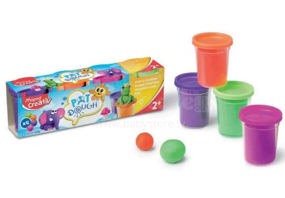 Ikonka Art.KX3557 Creativ plastic mass 4x114g 4pcs.