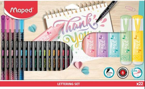 Ikonka Art.KX3563 Lettering set 22 pcs.