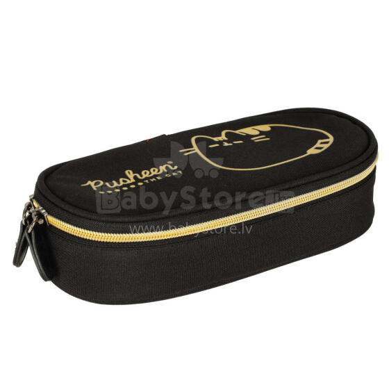 Ikonka Art.KX3764 Padded sachet pencil case with flap Pusheen Gold