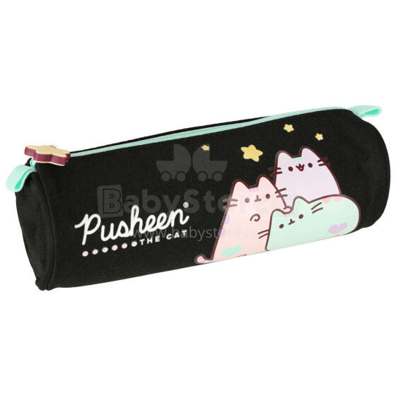 Ikonka Art.KX3765_2 Pusheen Pastel black tube pencil case