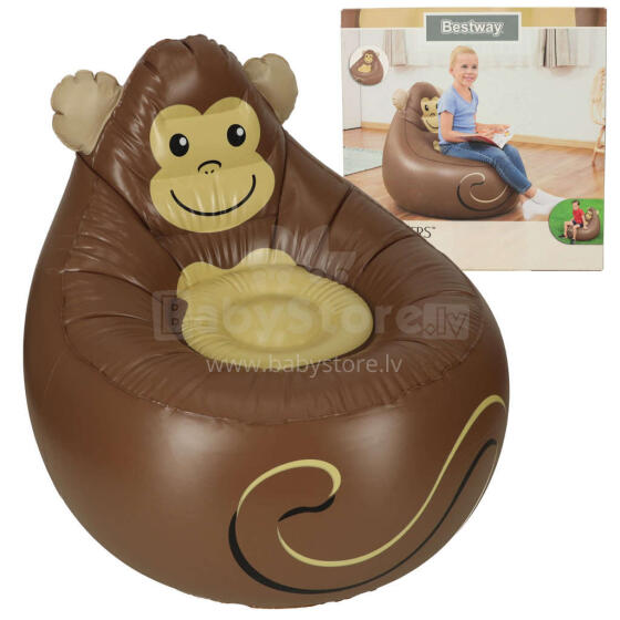 Ikonka Art.KX3998 BESTWAY 75116 Armchair down inflatable animals