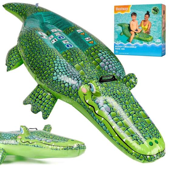Ikonka Art.KX4005 BESTWAY 41477 Crocodile inflatable toy