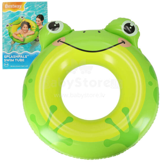 Ikonka Art.KX4007 BESTWAY 36351 Piepūšamais peldēšanas ritenis Frog