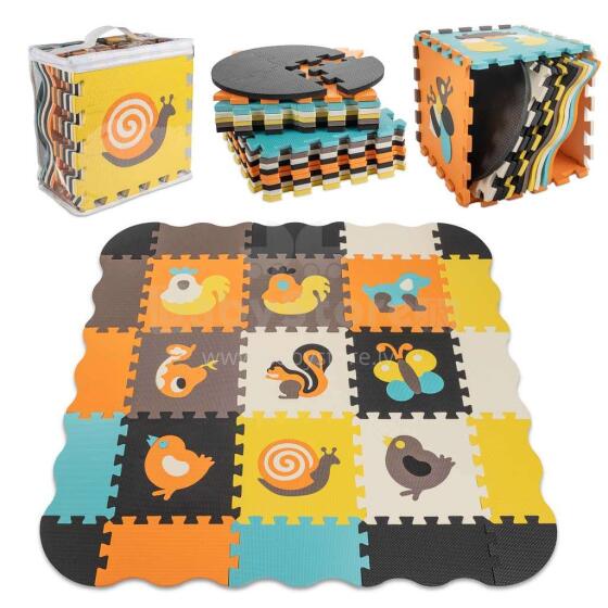 Ikonka Art.KX5210_1 Foam puzzle baby playpen mat 25el ko foil
