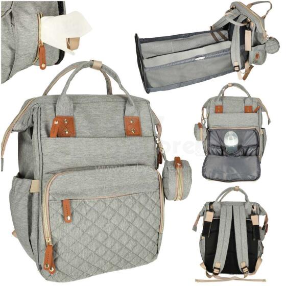 Ikonka Art.KX4069 Pram bag grey