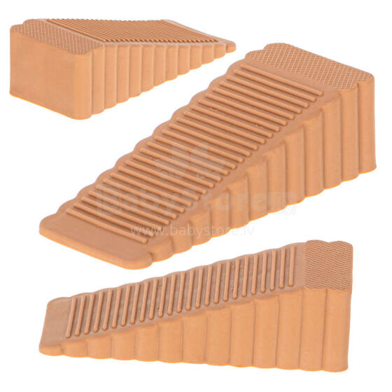 Ikonka Art.KX4924_1 Silicone stopper wedge door lock brown
