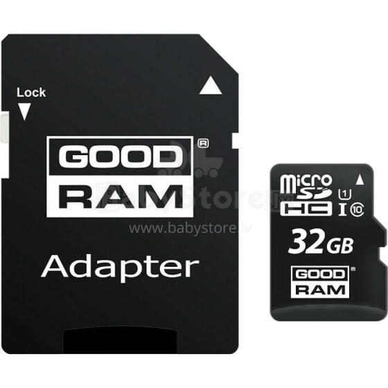 Goodram MicroSDHC 32GB class 10/UHS 1 + ADAPTER SD