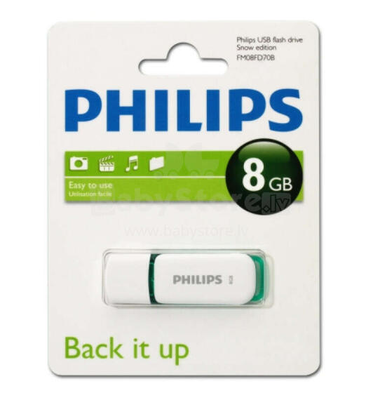 USB 2.0 Flash Drive Snow Edition (zaļa) 8GB