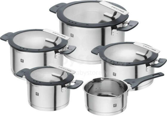 ZWILLING SIMPLIFY 66870-005-0 Katlu komplekts Nerūsējošais tērauds 5 gab. Sudraba melns