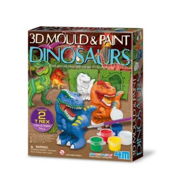 4M 3D Mould & Paint Dinosaurs