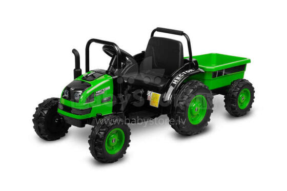 BATTERY RIDE-ON VEHICLE TRACTOR HECTOR GREEN