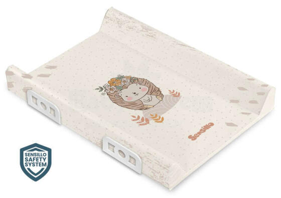 Stiffened Changing Pad with Safety System– Pet - hedgehog 70 cm