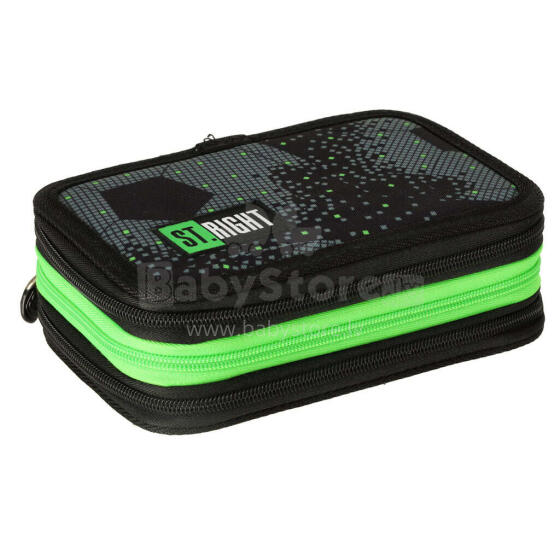 Ikonka Art.KX3759_3 Triple pencil case with accessories StRight Football