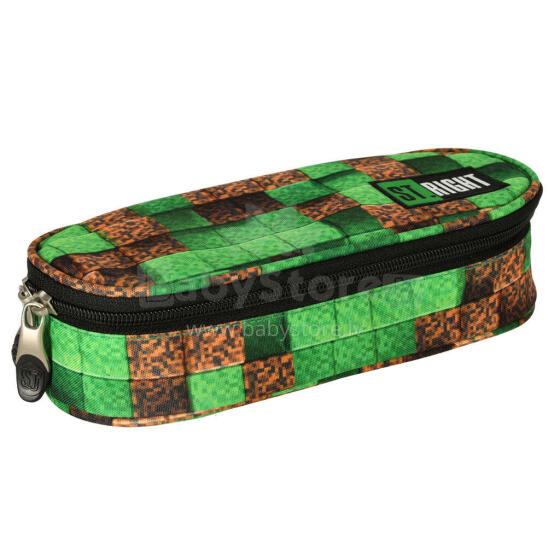 Ikonka Art.KX3760 Padded sachet pencil case with flap Pixel Cubes