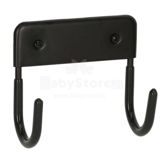Ikonka Art.KX3848 Double metal hook load capacity 15kg black