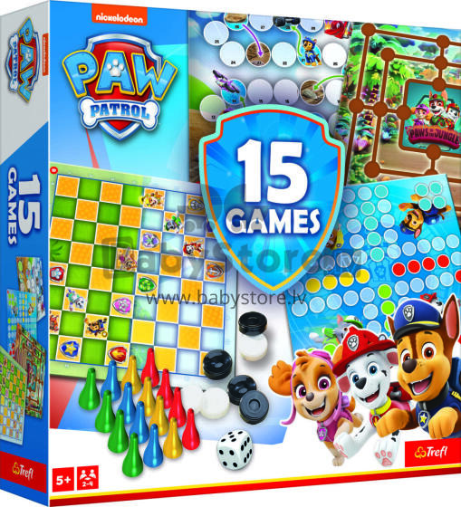 TREFL PAW PATROL Комплект настольных игр 15 в 1