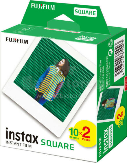 ПЛЕНКА INSTANT COLOR INSTAX/SQUARE GLOSSY 2X10PK FUJIFILM
