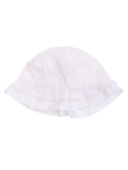 TuTu Hat Art.6439  White hat-panama with laces