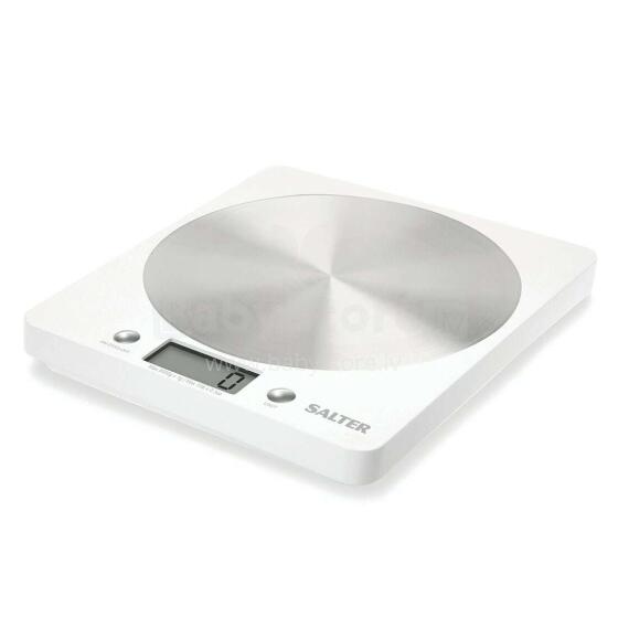 Salter 1036 WHSSDREU16 Disc Electronic Digital Kitchen Scales - White