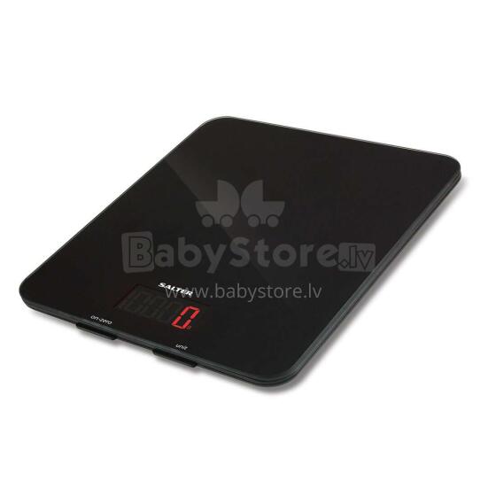 Salter 1150 BKDR 5kg Glass Electronic Kitchen Scales - Black