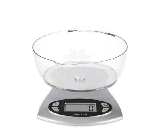 Salter 1069 SVDR 5KG Electronic Kitchen Scale - Silver