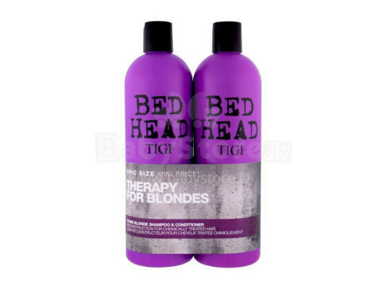 Komplekts 750ml Bed Head Dumb Blonde Shampoo + 750ml Bed Head Dumb Blonde Reconstructor