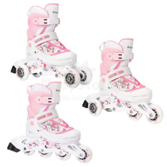 Ролики 3in1 Raven Laguna White/Pink, 34-37