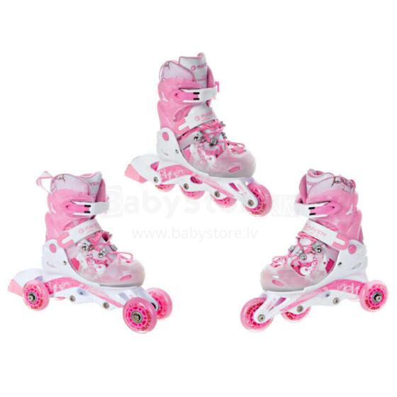 Ролики 3in1 Raven Princess Pink, 26-29