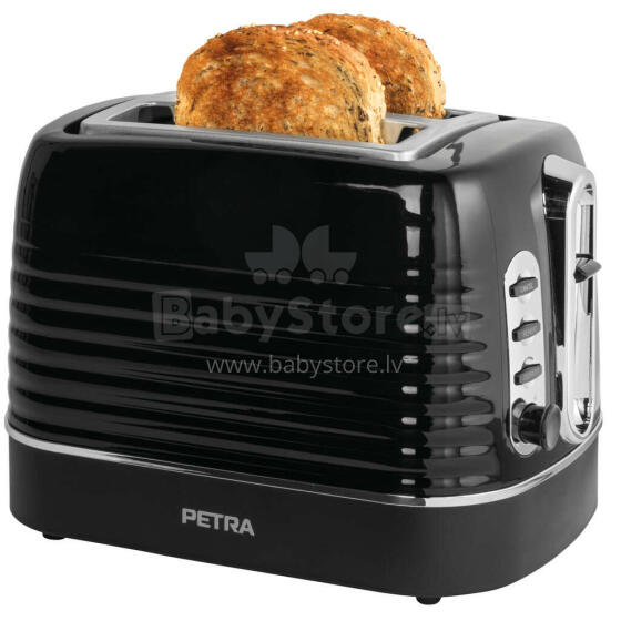 Petra PT5573BLKVDE Oscuro 2 slice toaster