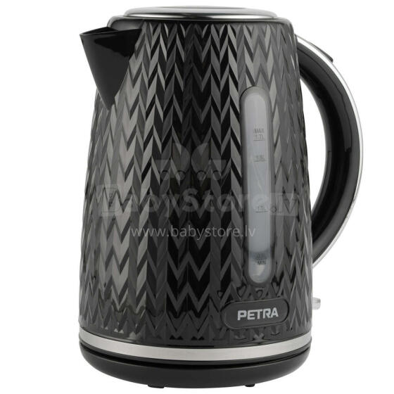 Petra PT3864BLKVDEEU10 Chevron Jug Kettle black