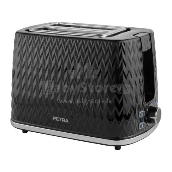 Petra PT3860BLKVDEEU10 Chevron 2 Slice toaster