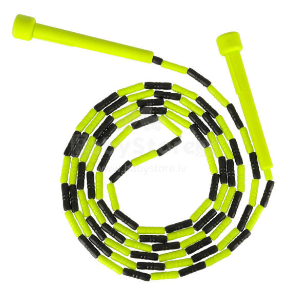 Ikonka Art.KX3807 Children's skipping rope green and black 9ft