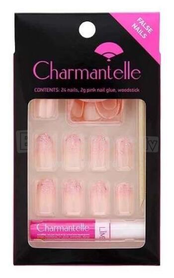Charman.Maksl.nagi ar līmi, rozā/glitter