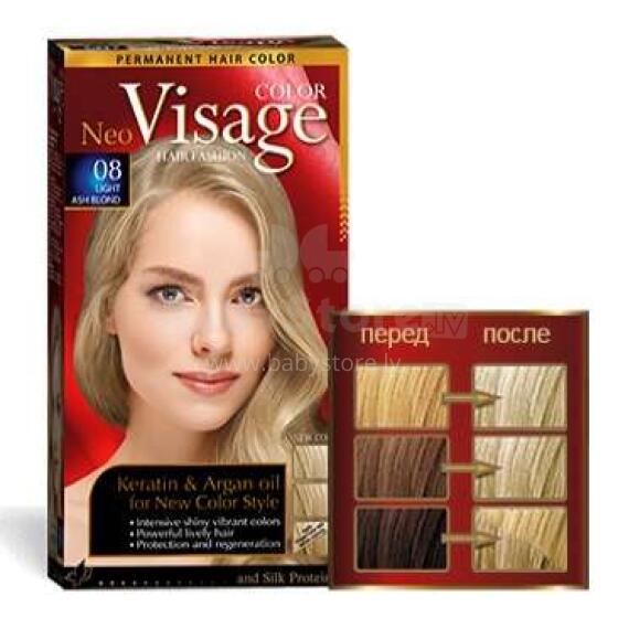 Matu krāsa Visage 08 Light Ash Blond